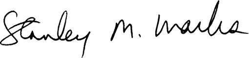 Stanely M Marks Signature